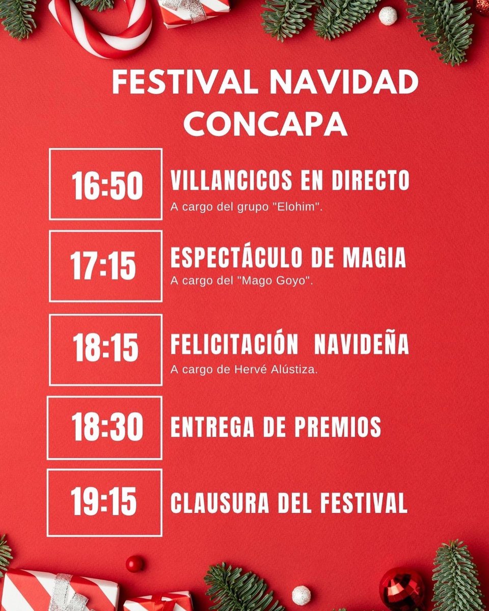 CONCAPANavarra's tweet photo. FIESTA DE NAVIDAD EN CONCAPA https://t.co/GNm8HsCV9K