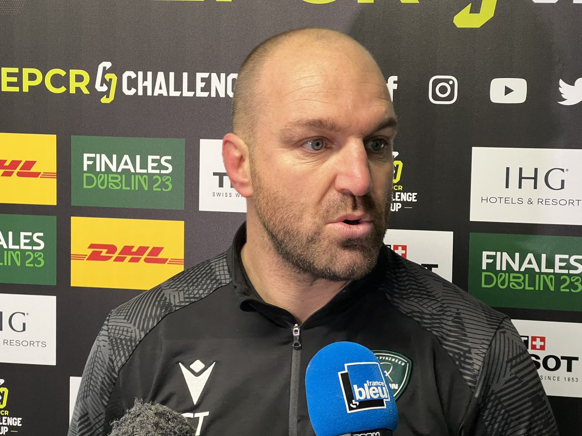 SectionPaloise's tweet photo. 𝐓𝐡𝐨𝐦𝐚𝐬 𝐂𝐡𝐨𝐯𝐞𝐚𝐮

🎙️ « On n’a pris qu’un point face aux Cheetahs, c’est regrettable mais rien n’est compromis pour la qualification. On a préparé notre déplacement avec beaucoup de sérieux, on va continuer à batailler pour la qualification.»

#DRAPAU #ChallengeCupRugby https://t.co/RnUlQjsoYx