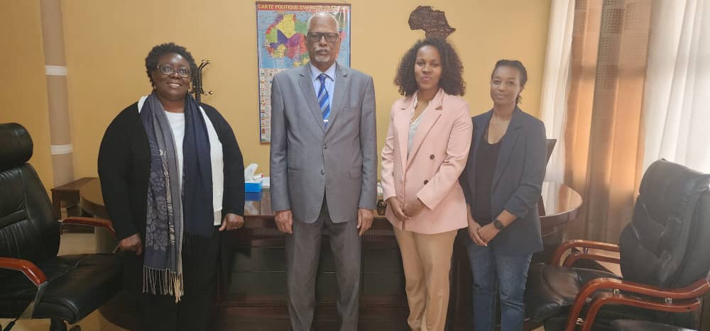 AU_WGYD's tweet photo. The wind of advocacy on the ratification,domestication and implementation of the #MaputoProtocol on the Rights of Women in #Africa just ended in #Burundi. The team visited :the Human Right office, key Ministries, CSO's &amp; key AU representative offices to push the advocacy forward. https://t.co/H4DIPi4gEA