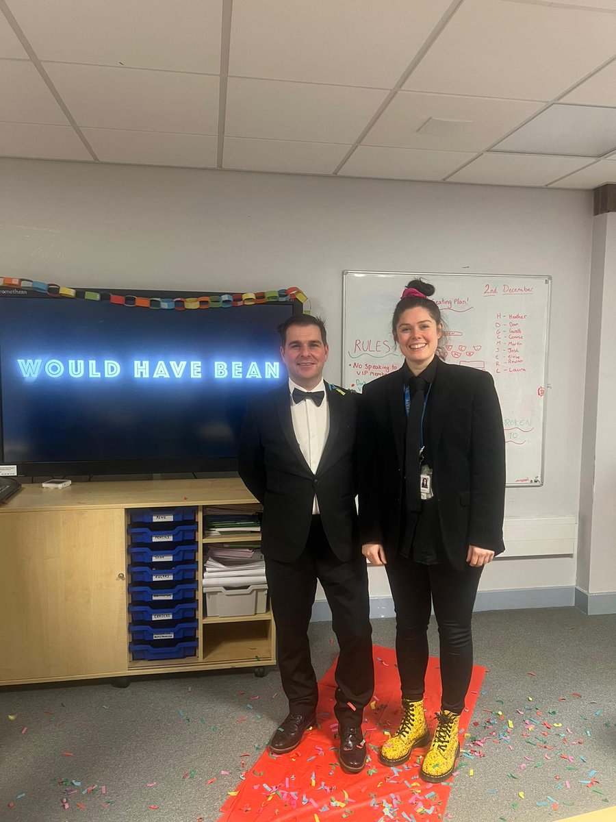 PLC_Pathways's tweet photo. Our amazing KS3 students have used culture capital time to create their own murder mystery movie which culminated in a spectacular red carpet premiere inviting staff to watch the drama unfold. "Would have bean" is a potential academy award winner for sure!📽️🍿 https://t.co/DfH0AG7fuH