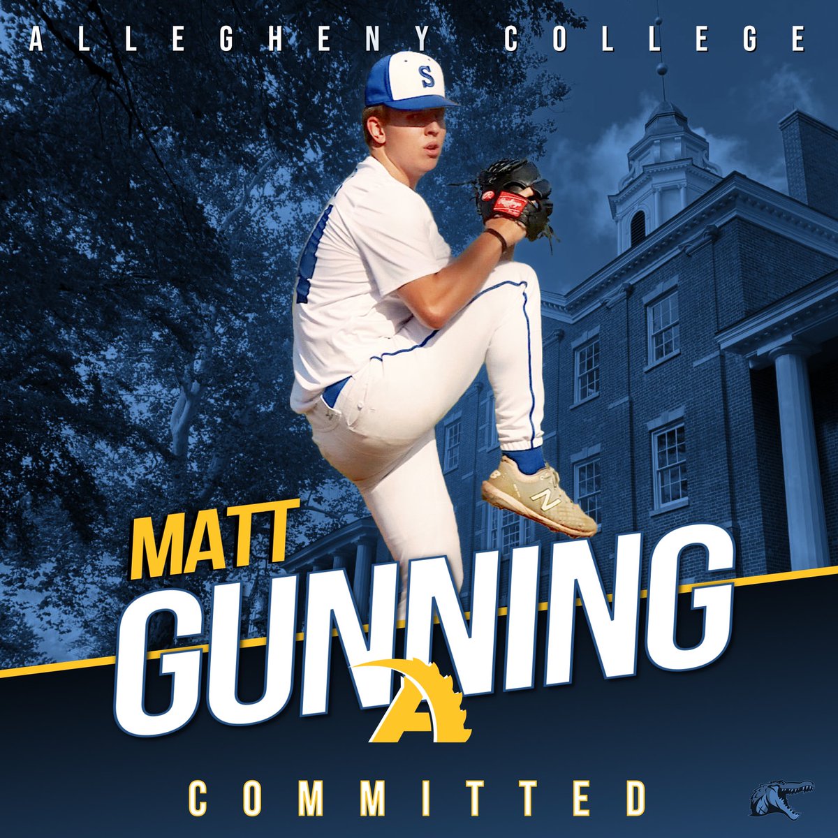 Matt Gunning (@mattgunning44) on Twitter photo Iām excited to announce that I will be furthering my athletic and academic career at Allegheny College! I want to thank my family, coaches and everyone who has helped me get to where I am today. <a href="/ACGatorbaseball/">Allegheny College Baseball</a> <a href="/PRidgeBaseball/">Pennridge Baseball</a> <a href="/PA_Shockers/">Shockers Baseball</a> Iām excited to announce that I will be furthering my athletic and academic career at Allegheny College! I want to thank my family, coaches and everyone who has helped me get to where I am today. <a href="/ACGatorbaseball/">Allegheny College Baseball</a> <a href="/PRidgeBaseball/">Pennridge Baseball</a> <a href="/PA_Shockers/">Shockers Baseball</a>