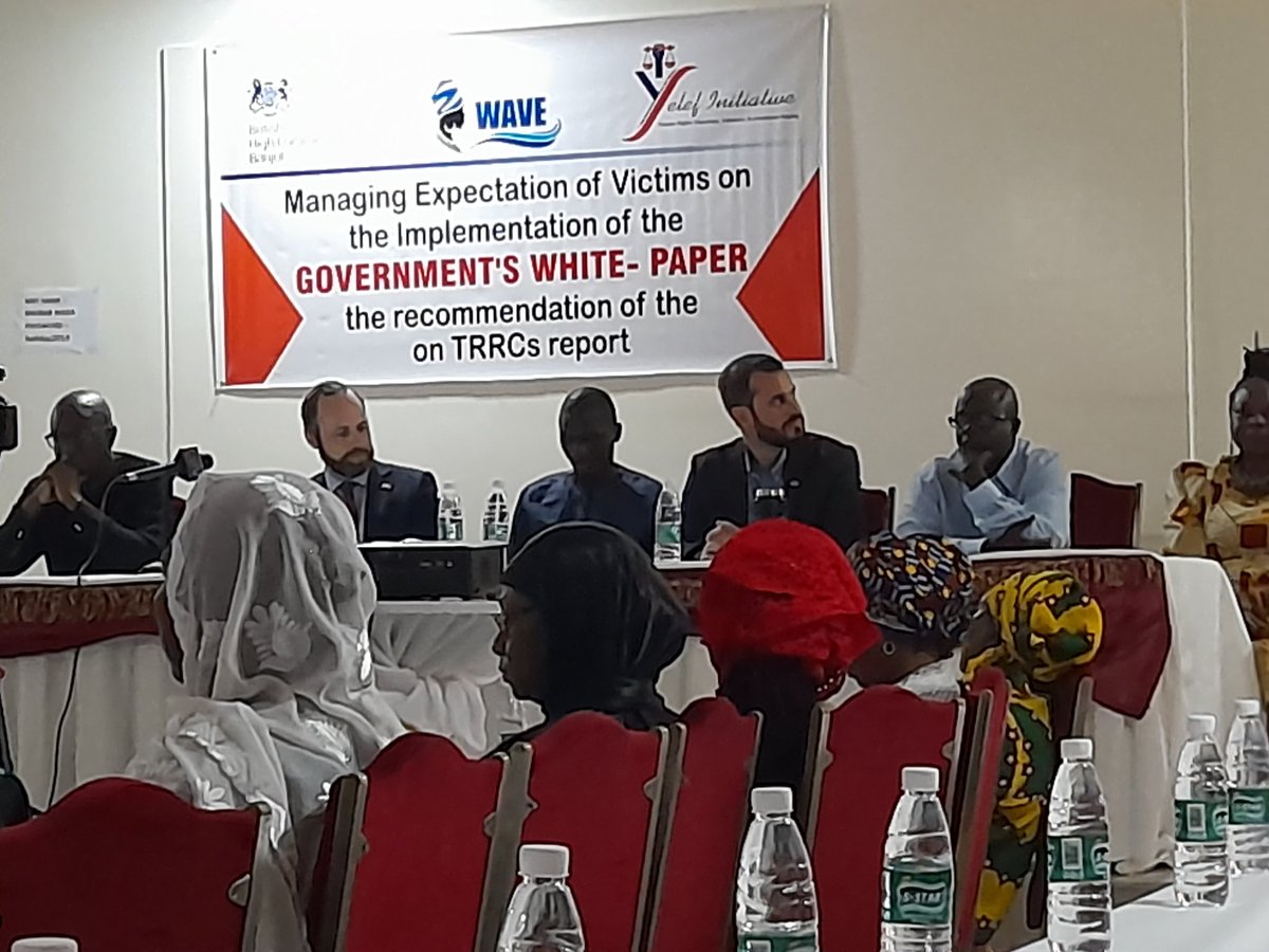 gambia_vc's tweet photo. The @VC commends @YelefInitiative for the launch Capacity Building on Managing Expectations of Victims on the implementation of the #GovernmentWhitepaper and #recommendations of the #TRRC report. This initiative couldn't have come at a better time. https://t.co/E0zQnAMcKA