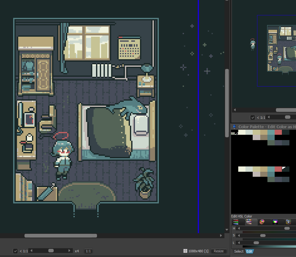 cnohares's tweet photo. Back to work.🖌️
#indiedev #Pixelart #ドット絵 #像素画 #ProMotionNG https://t.co/ltnO5ThnK1