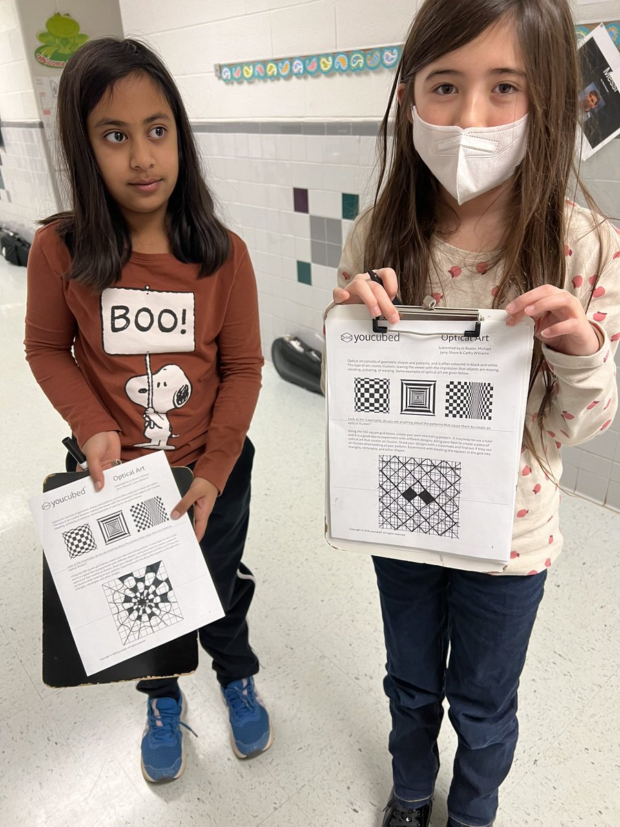Westbriar_AAP's tweet photo. YouCubed optical art @joboaler @youcubed #math #Maths #mathchallenges #criticalthinking #Creative https://t.co/qvz6pIbhts