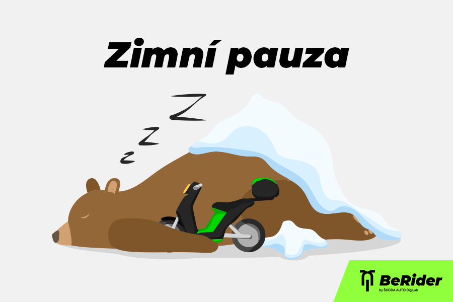 Zimní pauza měla začít až zítra, ale vzhledem ke sněžení vypínáme službu už dnes. 💤 Délka zimní pauzy se bude odvíjet podle počasí, ale zatím počítáme s celým lednem a únorem. ☃️

Děkujeme za pochopení a hlavně za vaši přízeň v sezóně 2022. Těšíme na další sezónu! 🛵 #beridercom