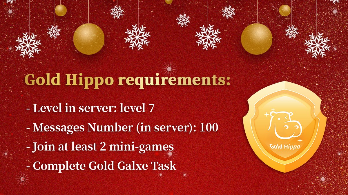 GametaHippo's tweet photo. 🎄#Christmas Lucky Mint coming soon...🥳

🧐How to get this round of WHITELIST?

👀Look at the following picture👇

➡️Gold Galxe Task：https://t.co/XOv8AbiQWV https://t.co/5amvjelSHT