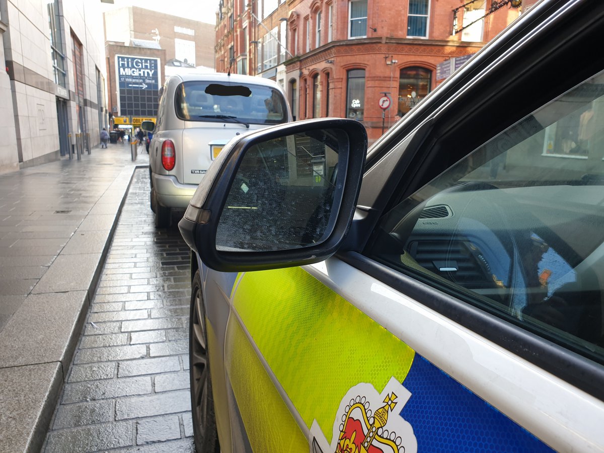 MerPolTraffic's tweet photo. Vehicle stopped in the City Centre. Driver found to have no insurance and tested positive for drugs.
Arrested and vehicle seized.
#oplimit #syd1 https://t.co/bUVUlWF0cl
