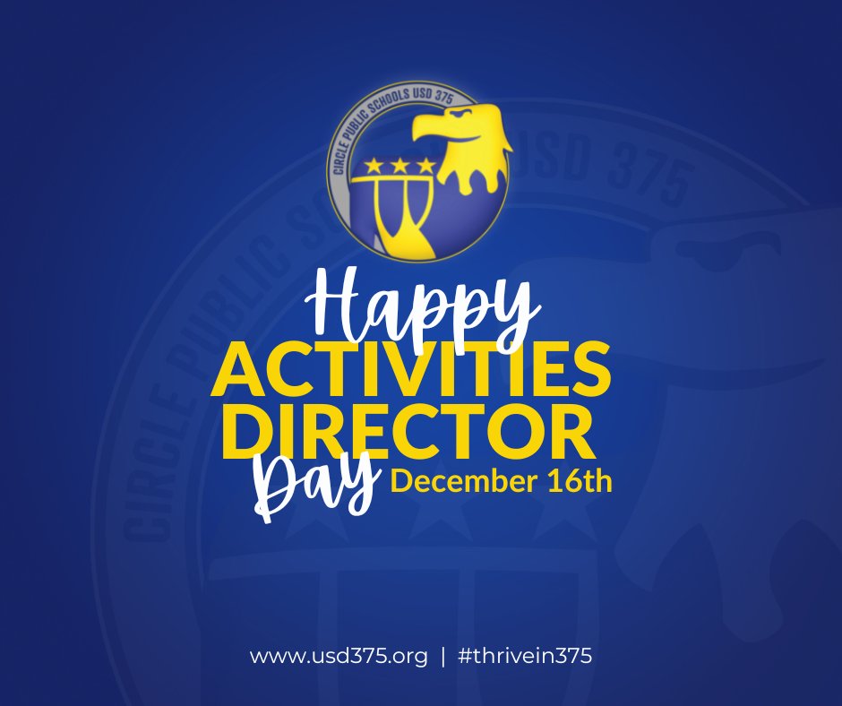 Happy Activities Director day to Mr. John Bumm &amp; Mr. John Coslett!

Thank you for all you do for all of our programs.

💛  💙

#thrivein375