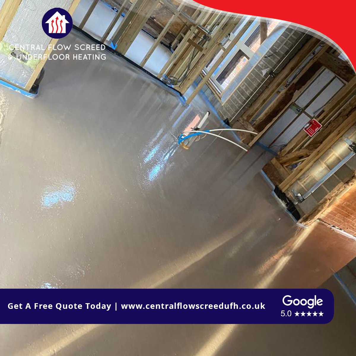 130m2 Underfloor heating system, with full preparation and installation.

#centralflowUFH #floorscreed #screeding #screed #floorlayer #construction #flooring #underfloorheating #ufh #underfloorheatingsystem #underfloorheatingspecialists #underfloorheatinginstallation #Worcester