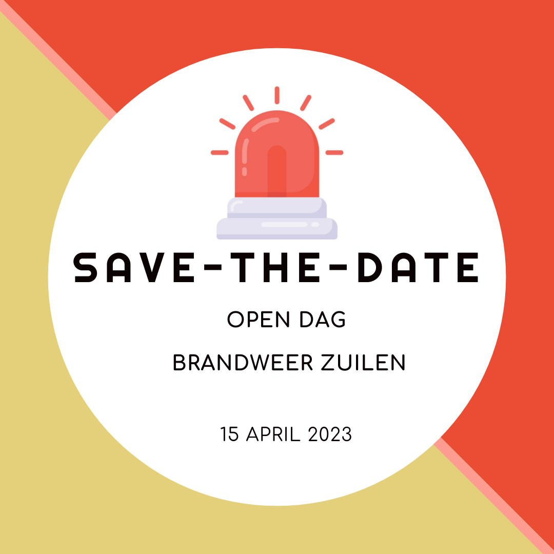 SAVE THE DATE! Op 15 april viert Brandweer Zuilen haar 85 jarig bestaan. Ben jij erbij? 🔥