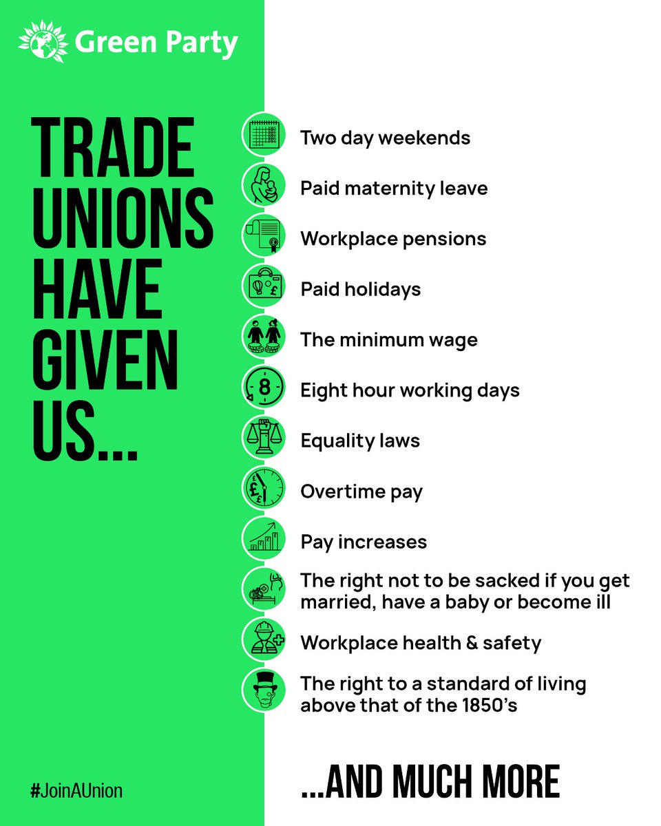 💚 Let's not forget who we've got to thank for so many of our workers' rights (including paid Christmas holidays).

#NursesStrike | #JoinAUnion
