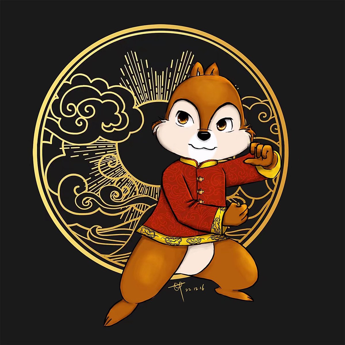 RWhisperwind's tweet photo. Chip n Dale in taiji suits in Shanghai Disneyland. 
#chipdale #chipndale https://t.co/MZ5ITOQuw6