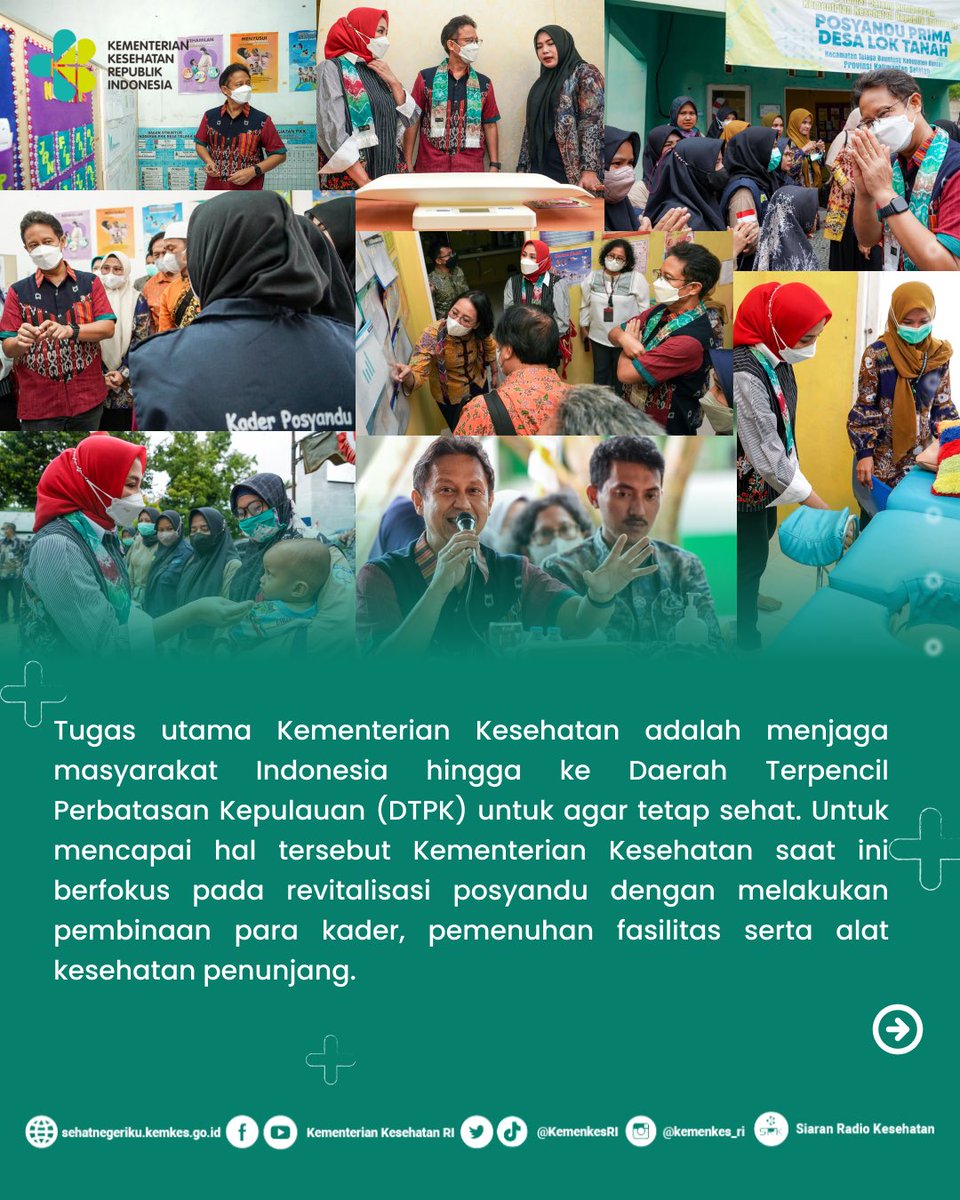 Melalui transformasi layanan kesehatan primer dan transformasi SDM Kesehatan, @KemenkesRI berupaya memperkuat keduanya agar akses masyarakat terutama di Daerah Terpencil, Perbatasan dan Kepulauan (DTPK) terhadap layanan kesehatan cepat dan mudah.