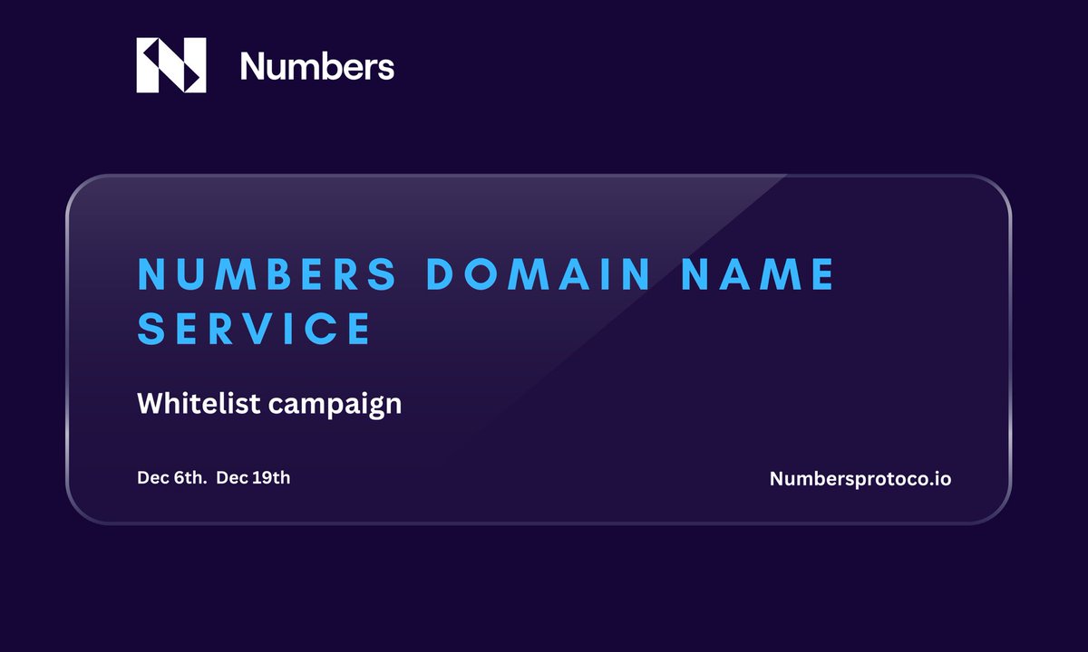 De_sure_'s tweet photo. 🔥@numbersprotocol brings you an exciting chance to grab from a lucky draw pool of 5k $NUM
All you need to do is selected your domain NUM
More details: ⬇️
#Web3 #Numbersdomain https://t.co/cyUjiS0O7h