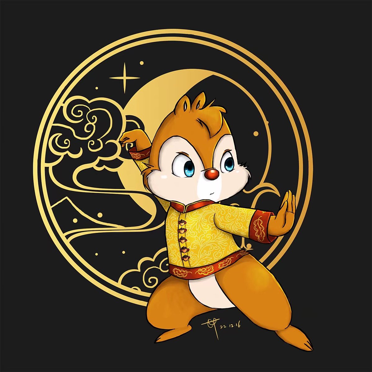 Chip n Dale in taiji suits in Shanghai Disneyland. 
#chipdale #chipndale