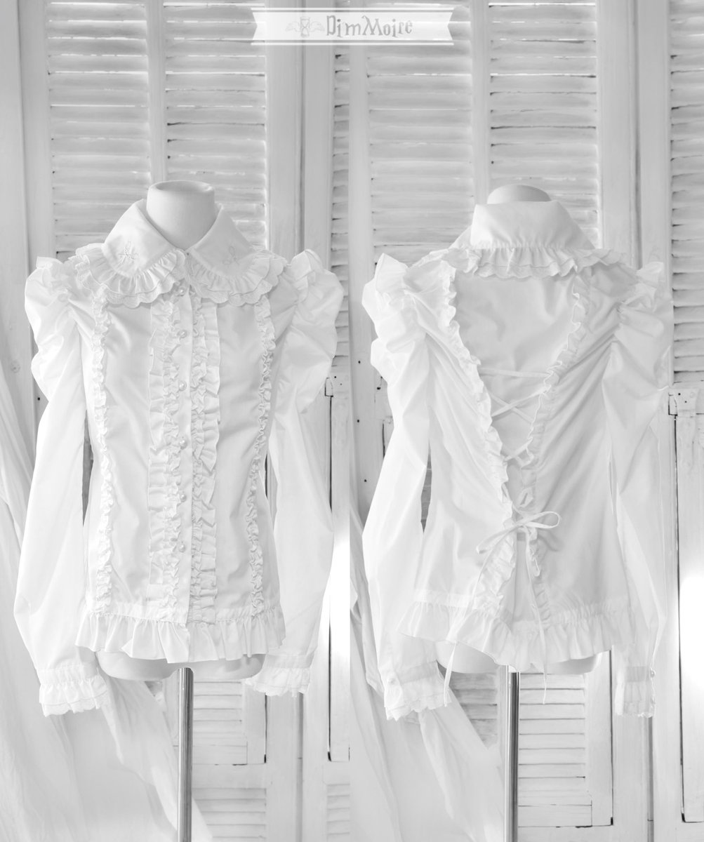 DimMoire 絶ロリィタブラウス　White ◇ - ◇ - 𝐃𝐢𝐦𝐌𝐨𝐢𝐫𝐞 𝟐𝟎𝟐𝟐 𝐖𝐢𝐧𝐭𝐞𝐫 - ◇ - ◇ 【 絶