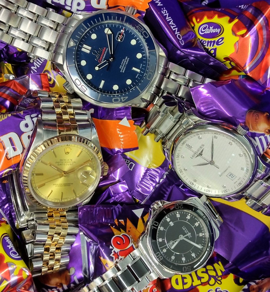 Watches and chocolates, you always feel you could have another. Visit SKJ Watches @ the MEWS Dorchester to satisfy your craving. #Rolex #rolexdatejust #Omega #omegaseamaster #longines #tagheur #tagf1 #watches #WatchCollecting #cadbury #chocolate #christmas #dorchester #DORSET