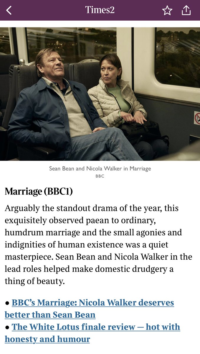 BonkersButBrill's tweet photo. #NicolaWalker's #Marriage made it to #TimesUK's list of best TV shows for 2022. Big thanks to #TimesUK for their continued support for Nicola's work 👏🏻👏🏻👏🏻👍🏻😻 https://t.co/SyhffF3Lwx