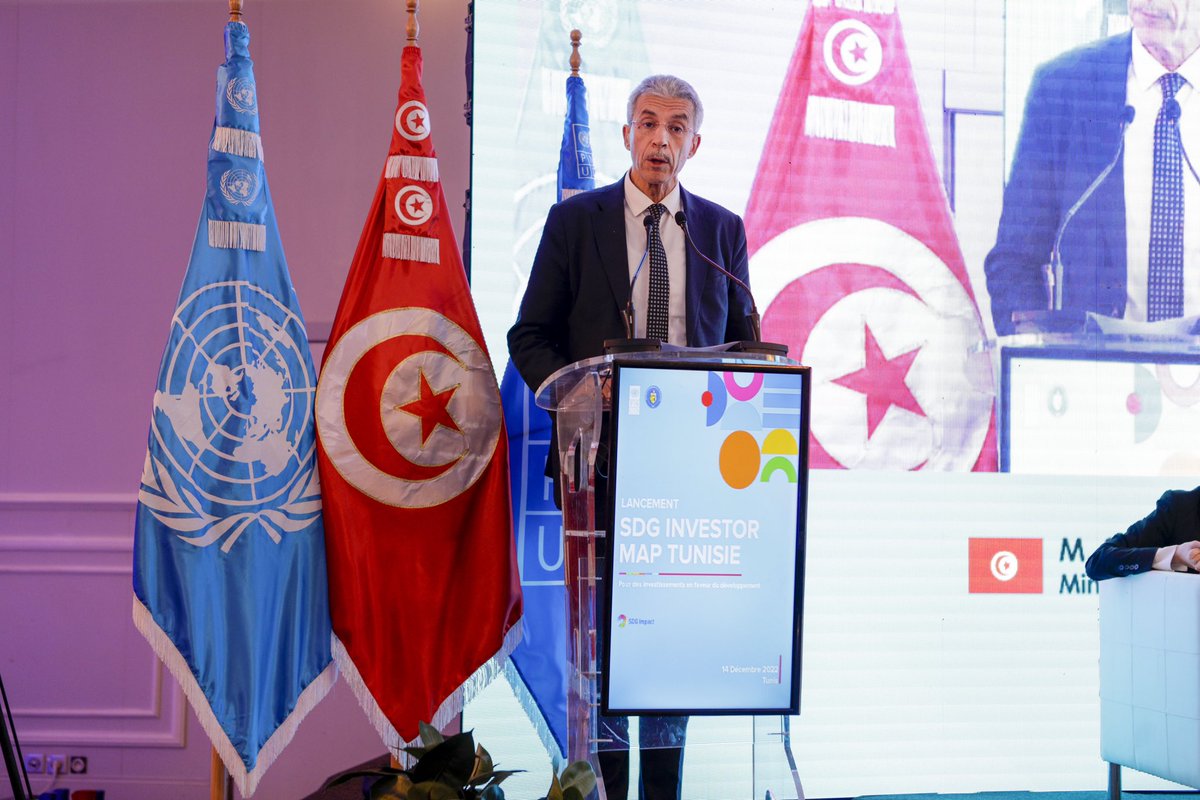 IICPSD's tweet photo. 🚀This week marked launch of #TunisiaSDGInvestorMap to strengthen SDG financing landscape in 🇹🇳.Map🔎on 8priority sectors;#Infrastructure #FoodBeverage #Transportation #HealthCare #RenewableAlternativeEnergy #TechnologyCommunication #Financials #Education
https://t.co/3IZASHRnIm https://t.co/kQGw1LDl6V