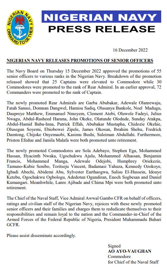 Nigerian Navy Information (@NigNavyToday) on Twitter photo 2022-12-16 12:20:11