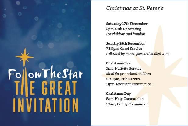 Follow the Star 🌟 to <a href="/StPetersLeck/">St Peter’s Leckhampton</a> this Christmas and see what you find <a href="/GlosDioc/">The Diocese of Gloucester</a> 🌲