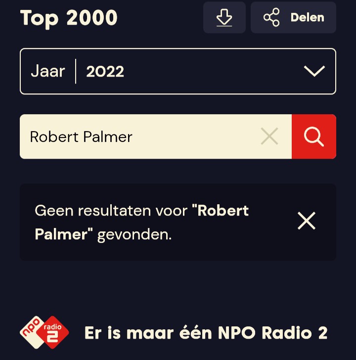 BertHeersema's tweet photo. #top2000 https://t.co/rUJ12LuQ53