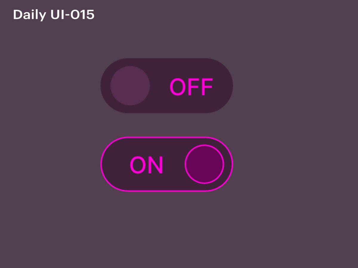 manisha_garje's tweet photo. Daily UI-O15 :: On/Off Switch,
Please have a look and share your feedback.
#DailyUI #015 #Onoffswitch https://t.co/h9NLBbfpkg