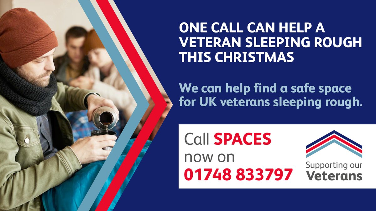 This specialist team can place #UK #veterans sleeping rough into accommodation. 

Call if you, or a veteran you know, could be helped. 

Please retweet this message across your networks. 

Just one call could help a #veteran this Christmas.