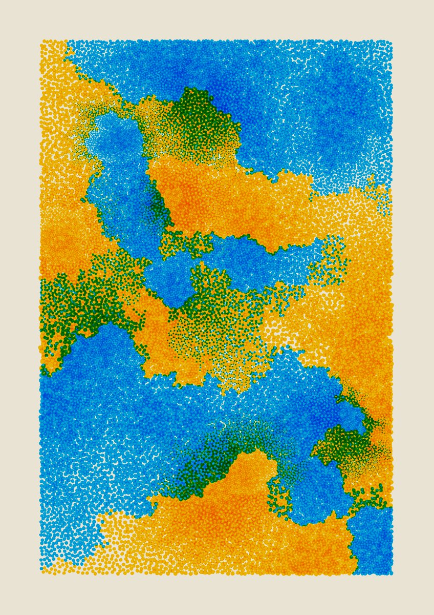 nicolasdnl's tweet photo. A study about propagation and interaction of colors.

#generativeart https://t.co/id8YMTeg4N