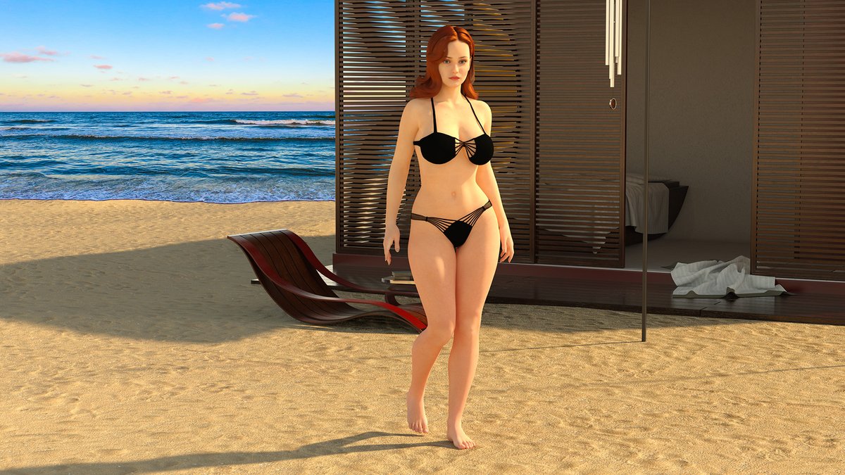 In this render I decided to give Jasmine from the Y3DF comic "Bad Boss" a day at the beach. #Y3DF