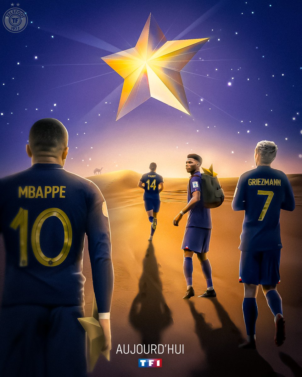 telefoot_TF1's tweet image. Les Bleus en route vers la troisième étoile. 🇫🇷⭐

La grande finale Argentine - France, c'est aujourd'hui à 16h sur @TF1 #AllezLesBleus #ARGFRA