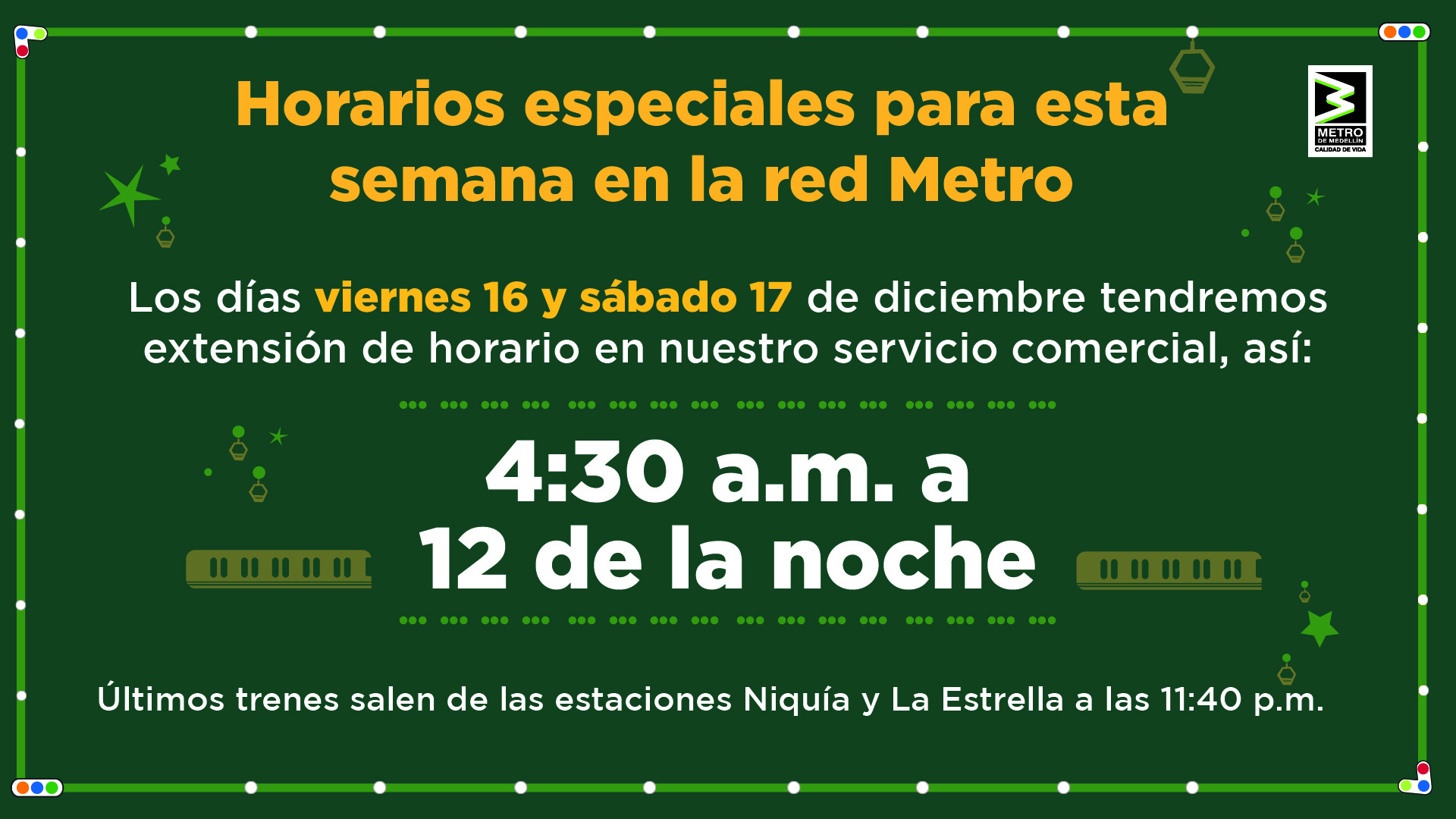 Metro de Medellín 💚 #TuHistoriaNosMueve on Twitter: Metro de Medellín 💚 #TuHistoriaNosMueve on Twitter: