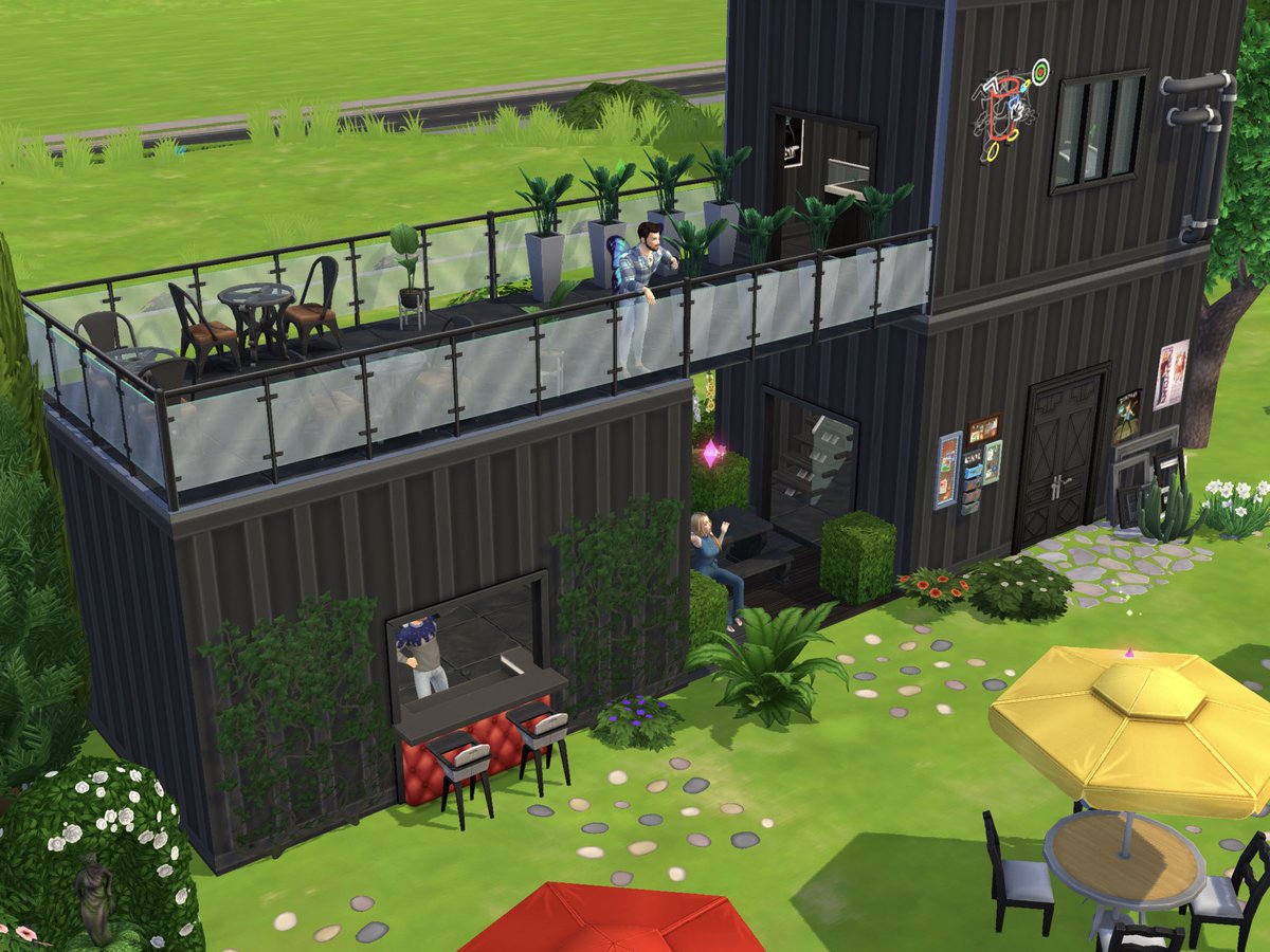 ZnamTSM's tweet photo. 4hrs to build it!😮💨 Ta-da! finished! 🤩🥳
Container Cafe House ✨✨✨
Omg I love this wallpaper😍
Part1
#simfestival #thesimsmobile #tsm #ShowUsYourBuilds #mybalconybuild #simsmobile #cantainerhouse #containerbuilding https://t.co/sKU8411dyN
