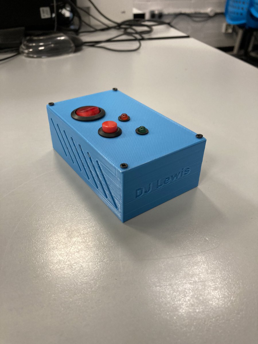 DTBedwasHigh's tweet photo. Our second winner is Daniel Lewis in year 7. He picks up the award for most technical design. Daniel has designed, 3D printed and soldered his own fully working sensor device. He has even printed his name on the side! Well done Daniel! #topengineer @Tomorrows_Eng https://t.co/kUxpFnVvMd