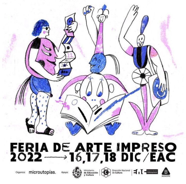 blog_miramama's tweet photo. HOY arranca la Feria de Arte Impreso en el @eac_uruguay - habrá un montón de artistas, ilustradores, editoriales independientes de Uruguay y la región. 

Tremenda oportunidad para comprar esos regalitos que faltan: libros, láminas, serigrafías, pequeños objetos de arte. 🎄🎁🇺🇾🥰 https://t.co/UFFnIF39Pb