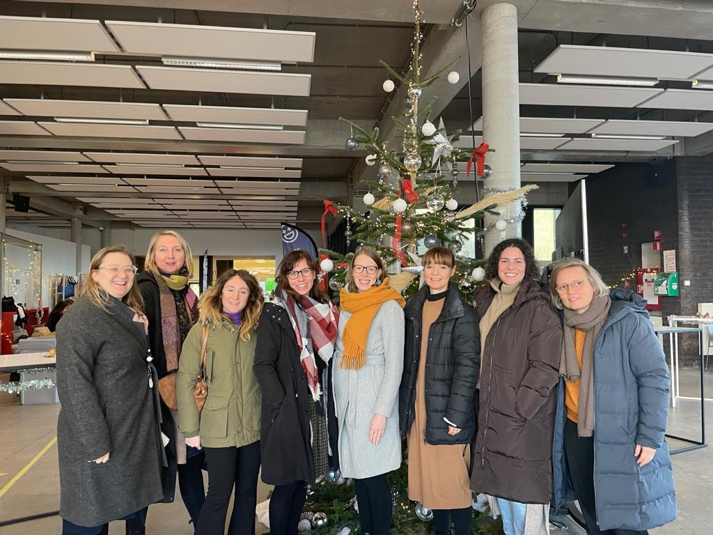 EuroCentre_SWPR's tweet photo. @MagdiBirtha & @selma_kadi_, attended the 1st in person partner meeting of the #DISCOPMB project in #Ghent the last two days! The team worked on content of training materials and project evaluation. #diversitysensitivecare https://t.co/dF69zJprDX