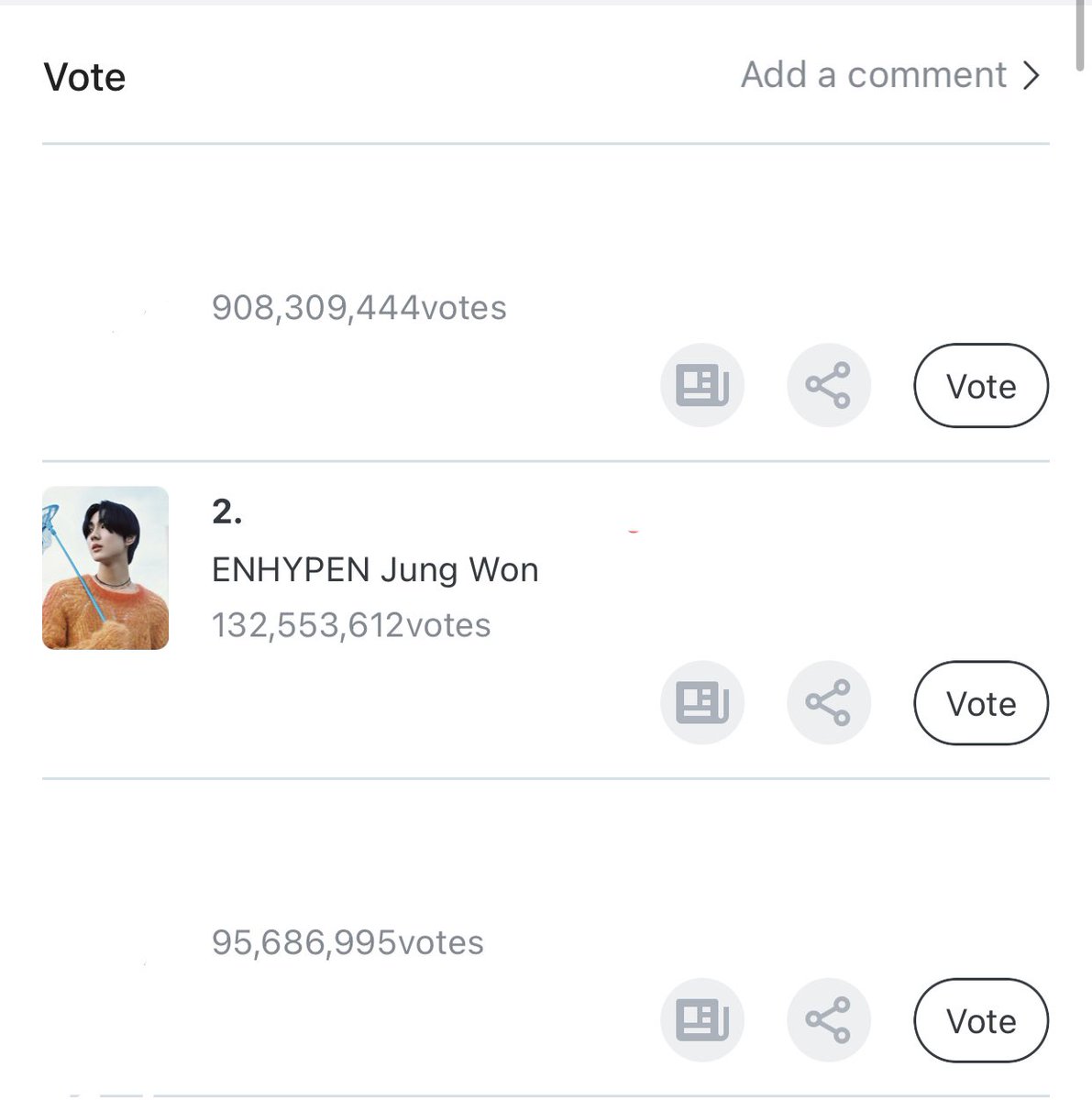EyesonMartin's tweet photo. I’m encouraging everyone to vote for Heeseung and Jungwon on Fanplus.

Show me the proof of votes on manifesto day 2 and I’ll give you a mystery freebie.

If you’re new and don’t have an account yet, please use my code so you can have 3000 votes upon joining.

Code : #ec316fe1 https://t.co/RikQaeL0MX