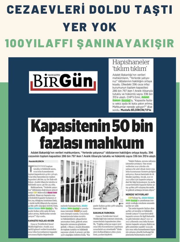 <a href="/ankara_kusu/">ANKARA KUŞU</a> FetöYargıladı SizAffedin

Adil yargılamada hak ihlali %77
Olarak Anayasa Mahkemesi Başkanı açıkladı

Fetöcu hakimler hukuku silah olarak kullandı

Gerekçe bile yazamayan tecrübesiz hakimlerin hatalı kararları

Cezaevlerinde mahkumlar yerlerde yatıyor.
<a href="/bybekirbozdag/">Bekir  Bozdağ</a> <a href="/ekremacikel/">Ekrem Açıkel</a>