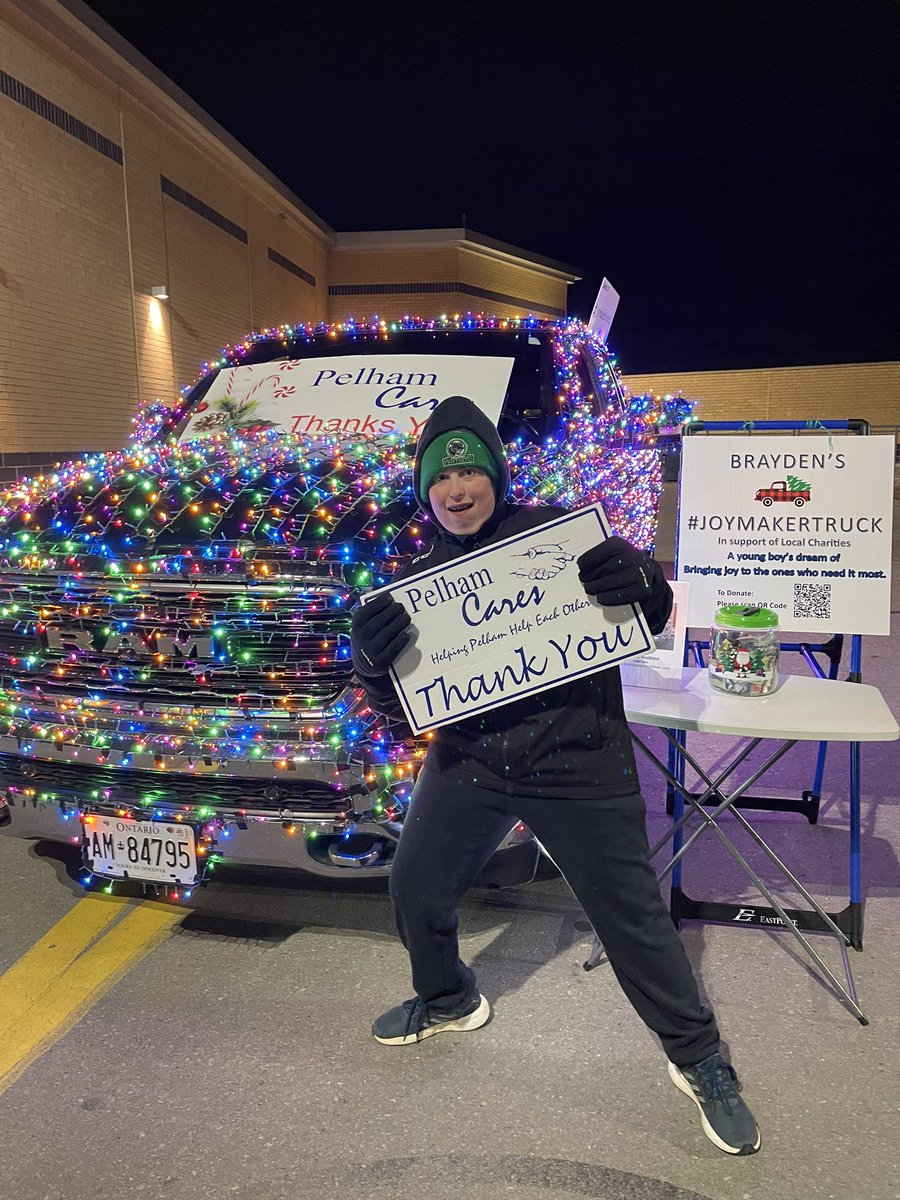 sapperjr's tweet photo. @CHCHNews Thanks @CHCHNews for doing a story on Brayden’s #joymakertruck Brayden, his Mom and I just want to bring joy to all that need it at this time of year. Please donate and help him reach his goal of $5000 for Pelham Cares. https://t.co/xiv1bqNYL1