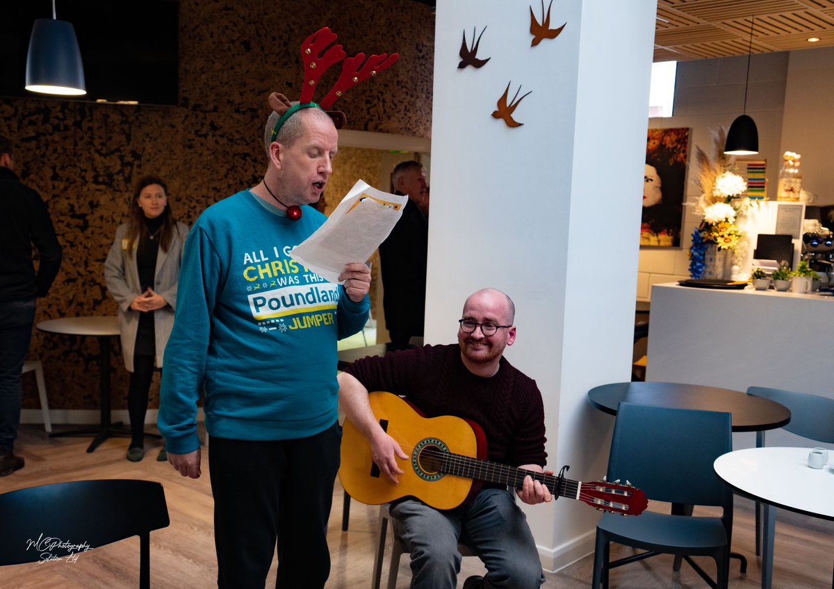 SpringHousing's tweet photo. Meet Richard one of many talented residents, Richard sang 3 songs he had written himself at the Fred Winter Centre opening event this week, ably assisted by our friends @CoventryCrisis https://t.co/2wqcB7dSIj
