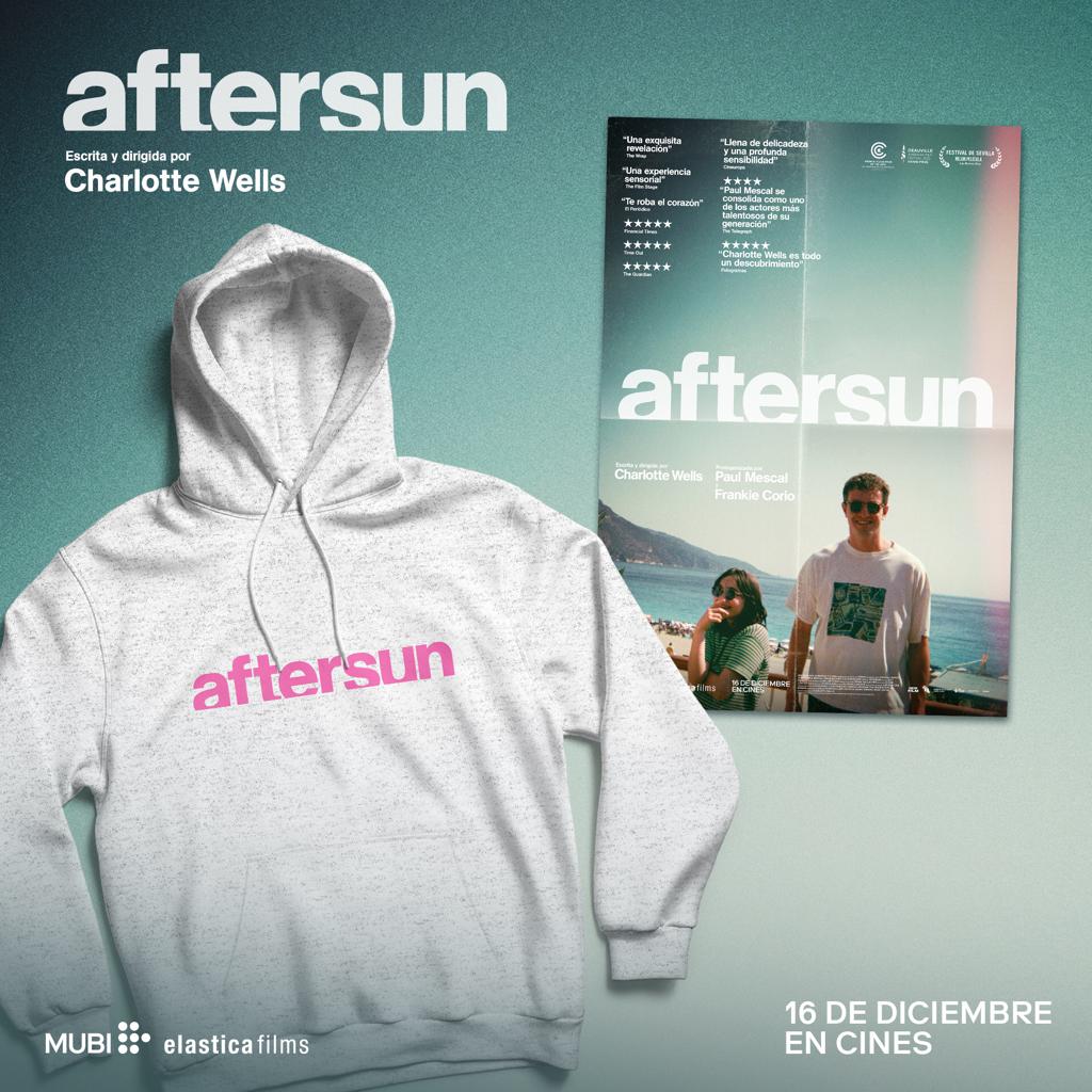 ElasticaFilms's tweet image. 🎁Este año el regalo de Navidad corre por nuestra cuenta:

Celebramos el estreno de #Aftersun con el SORTEO de 8 sudaderas y 10 pósters de la peli: 

1⃣ Sigue a @ElasticaFilms 
2⃣ ❤️ a este tuit
3⃣ RT

Plazo: hasta el 23 de diciembre a medianoche. 

🍀¡Mucha suerte! 🍀