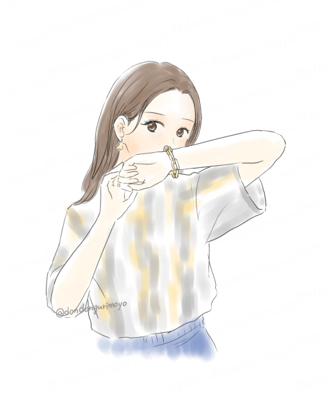 「ポーズがとても可愛かった#玉井詩織  #ももクロ #しおりん模写 」|もよもよ（遥那もより）のイラスト