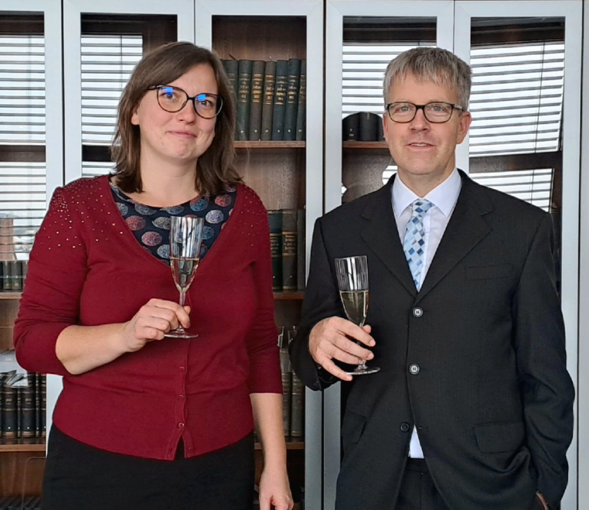 KGFLD_Prague's tweet photo. We are happy to announce that our student Ing. Kateřina Chaloupková, has successfully passed the doctoral state examinations and defended her dissertation. For her article in @AnnForSci, she recently received the Rector's Award for Doctoral Student Publications👏🥂🥳 https://t.co/0IBChmqzEV