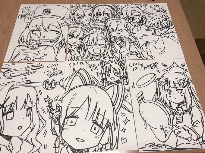 眠くなってきた…今日はここまで。ノルマに12枚届いてない😇 