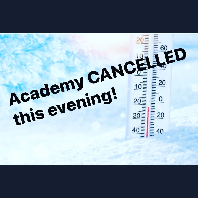 TheGatewayAcademy (@thegatewayacad3) on Twitter photo With record low temperatures and it being -4 later the surface frozen and taking into account all factors with travelling for parents in icy conditions etc, we feel it’s the right decision to cancel this evenings sessions with the welfare of children and parents our priority!… With record low temperatures and it being -4 later the surface frozen and taking into account all factors with travelling for parents in icy conditions etc, we feel it’s the right decision to cancel this evenings sessions with the welfare of children and parents our priority!…