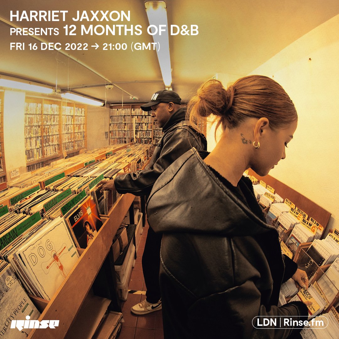 LIVE: it's <a href="/HARRIETJAXXON/">HARRIET JAXXON</a> (presents 12 months of D&amp;B) on rinse.fm + 106.8FM 

#RinseFM