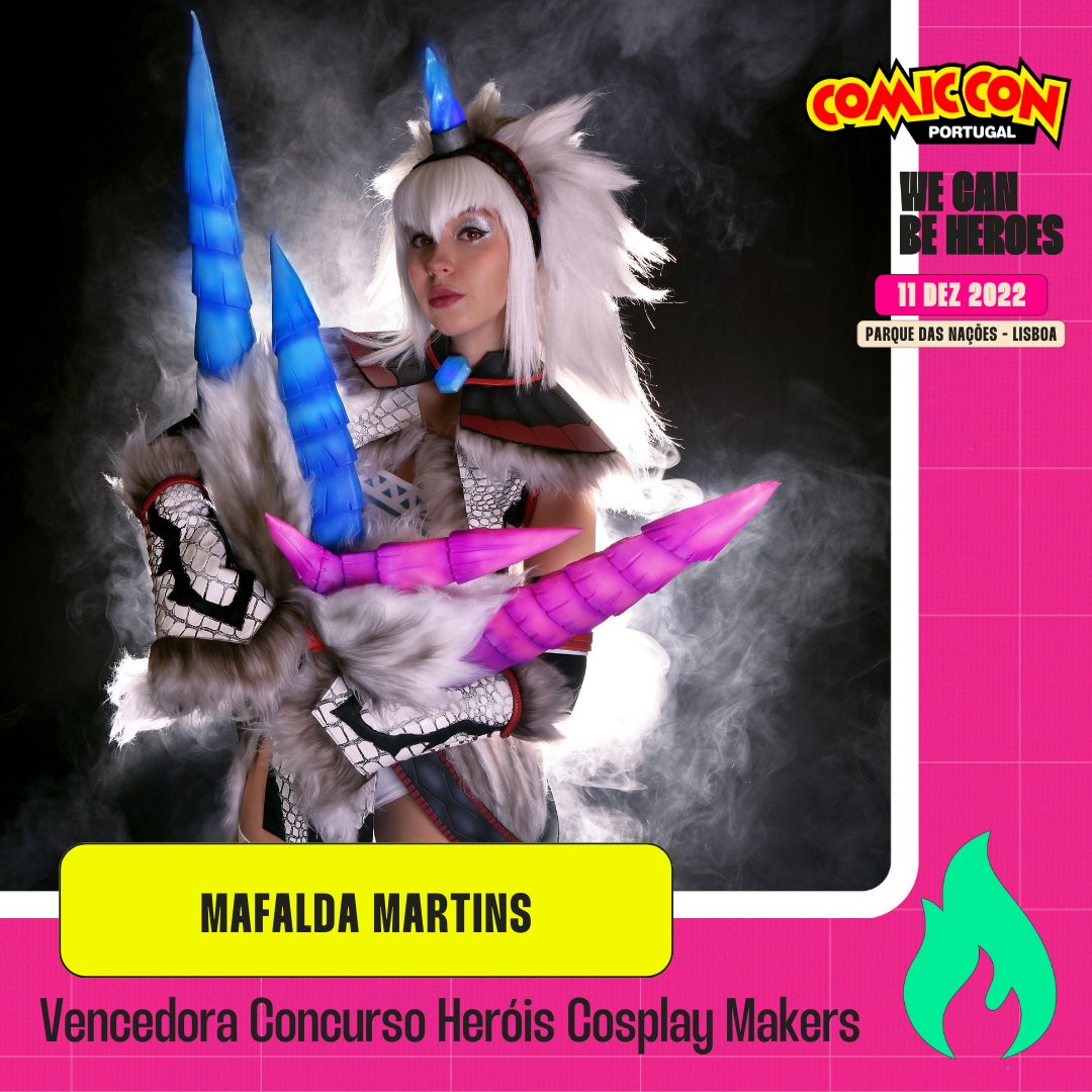 Comic_Con_PT's tweet photo. No passado dia 11 de dezembro foi realizado o Concurso dos Heróis de Cosplay Makers na #CCPT22! 😍
Passa pelo nosso Instagram ou Facebook para saberes mais! https://t.co/gCGidCSinY