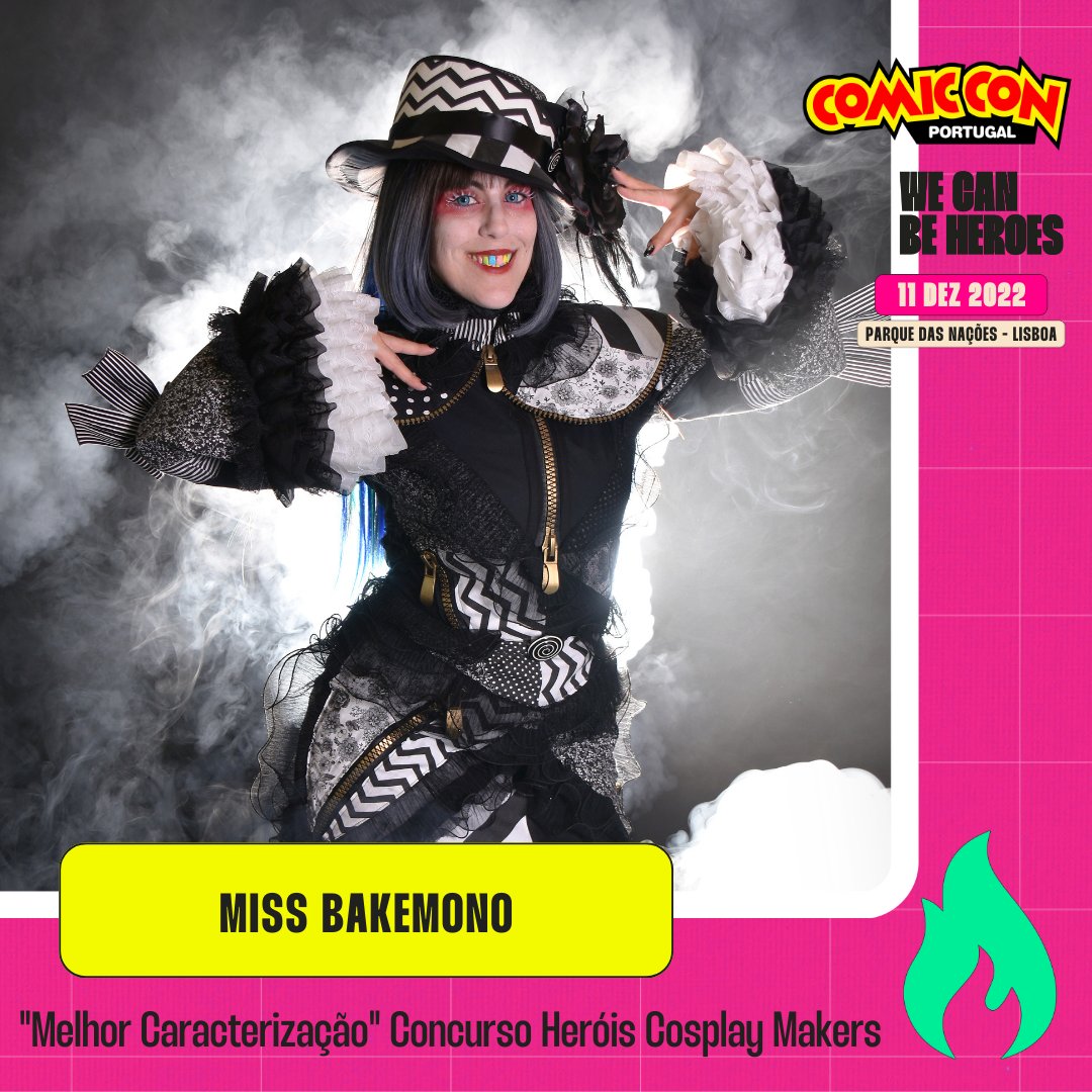 Comic_Con_PT's tweet photo. No passado dia 11 de dezembro foi realizado o Concurso dos Heróis de Cosplay Makers na #CCPT22! 😍
Passa pelo nosso Instagram ou Facebook para saberes mais! https://t.co/gCGidCSinY