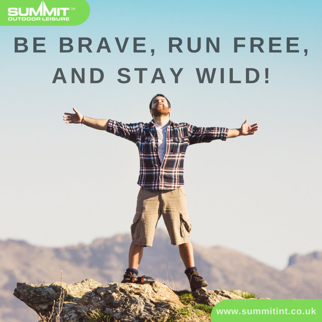 SummitOutdoorUK's tweet photo. Be brave, run free, and stay wild! #summit #summitint #summitinternational #campingquotes #camping #wanderlust #campinglife #explore #explorer #adventure #adventurer https://t.co/OsMGa08ghb