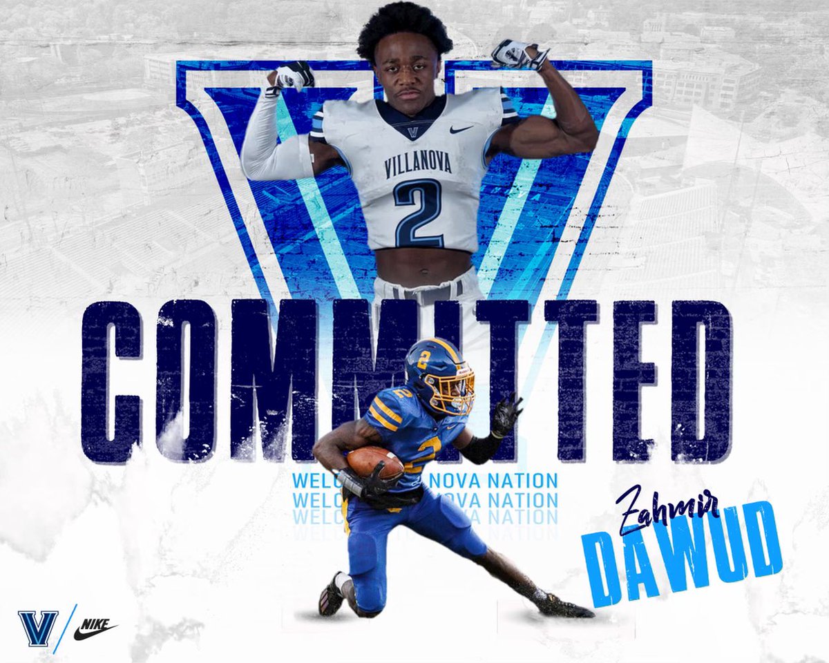 zahmirdawud's tweet photo. Blessed to be committed to @NovaFootball https://t.co/ng0nPZyyfh